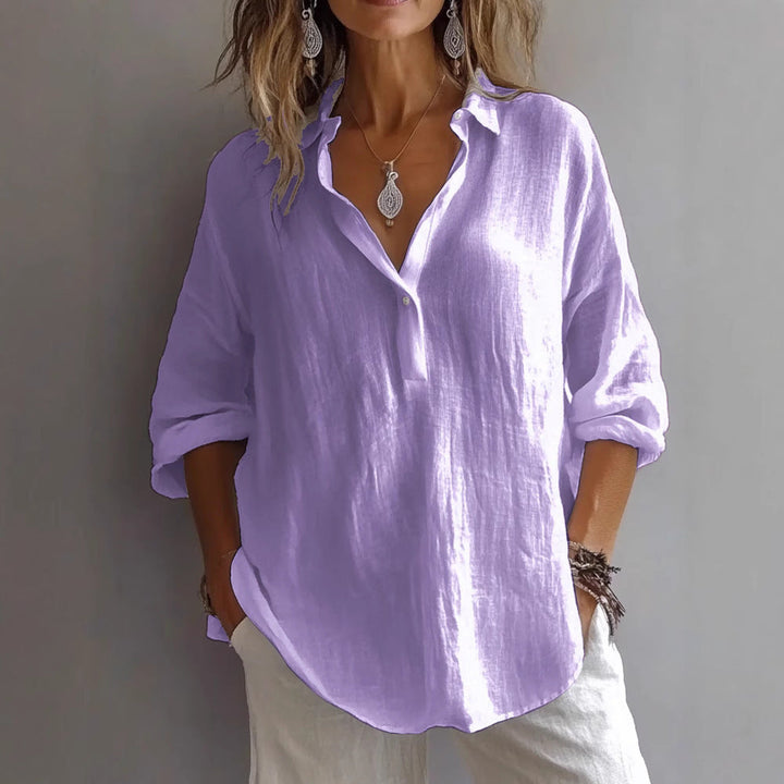 Grace & Jess | Elegant V Neck Blouse