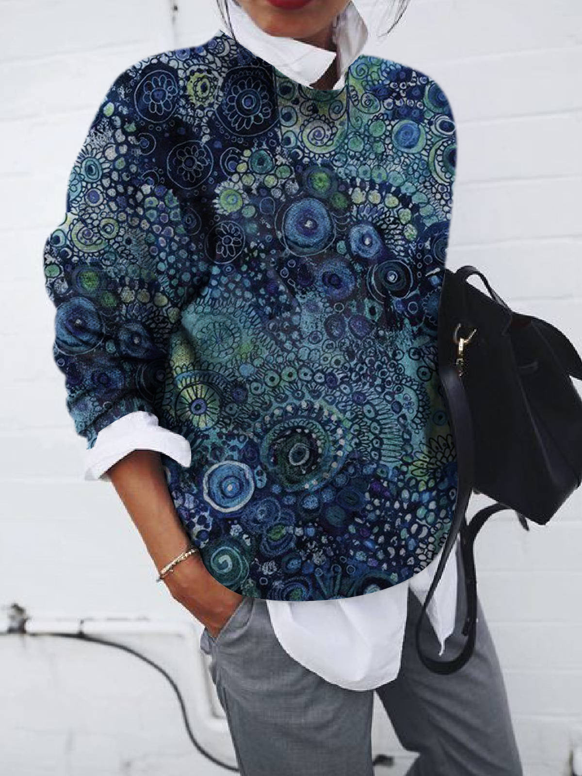Yolante | Women's Comfortable Patchwork Sweater