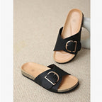 Niobe | Women's Buckle Strap Slip On Clogs