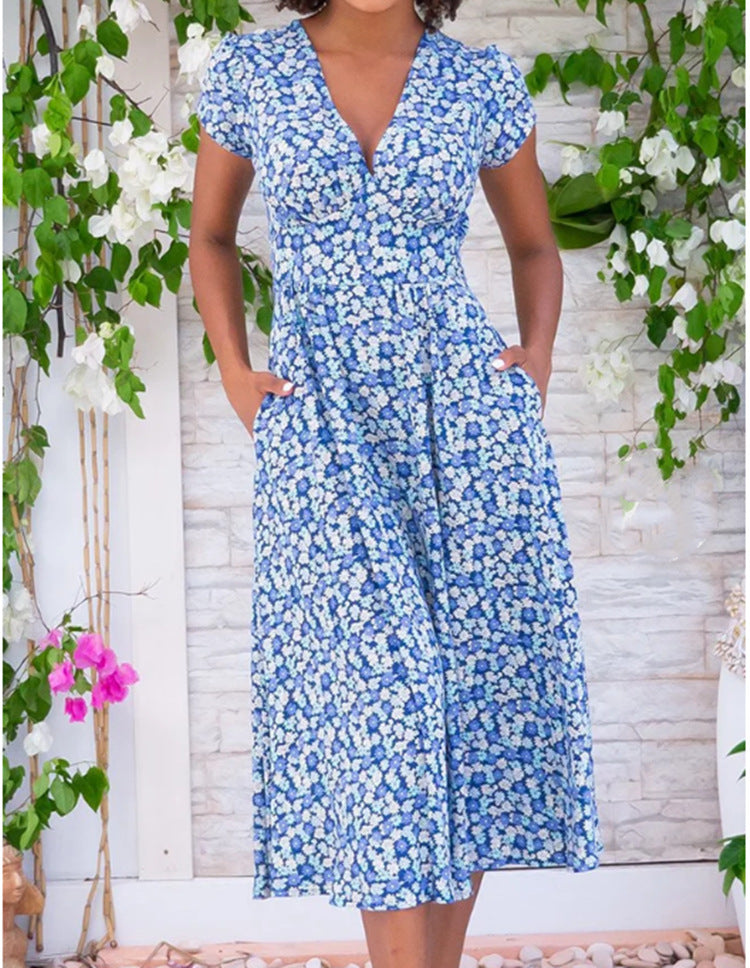 Grace & Jess | FLORAL BUTTON-DOWN MIDI DRESS