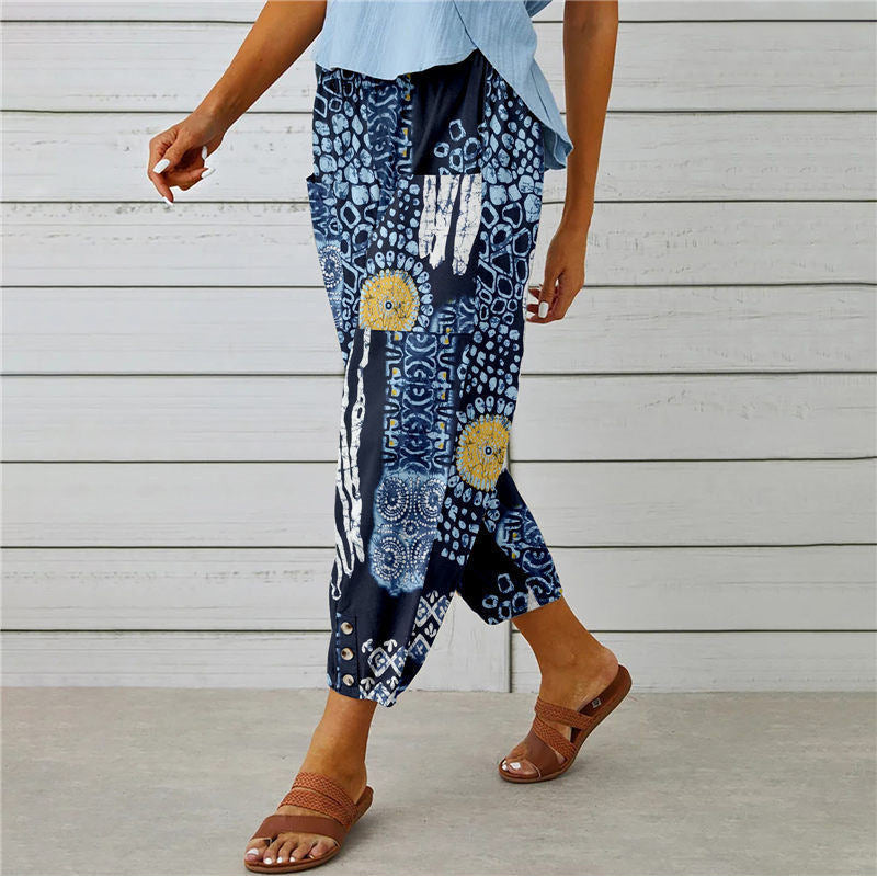 Grace & Jess | Boho Printed Pants