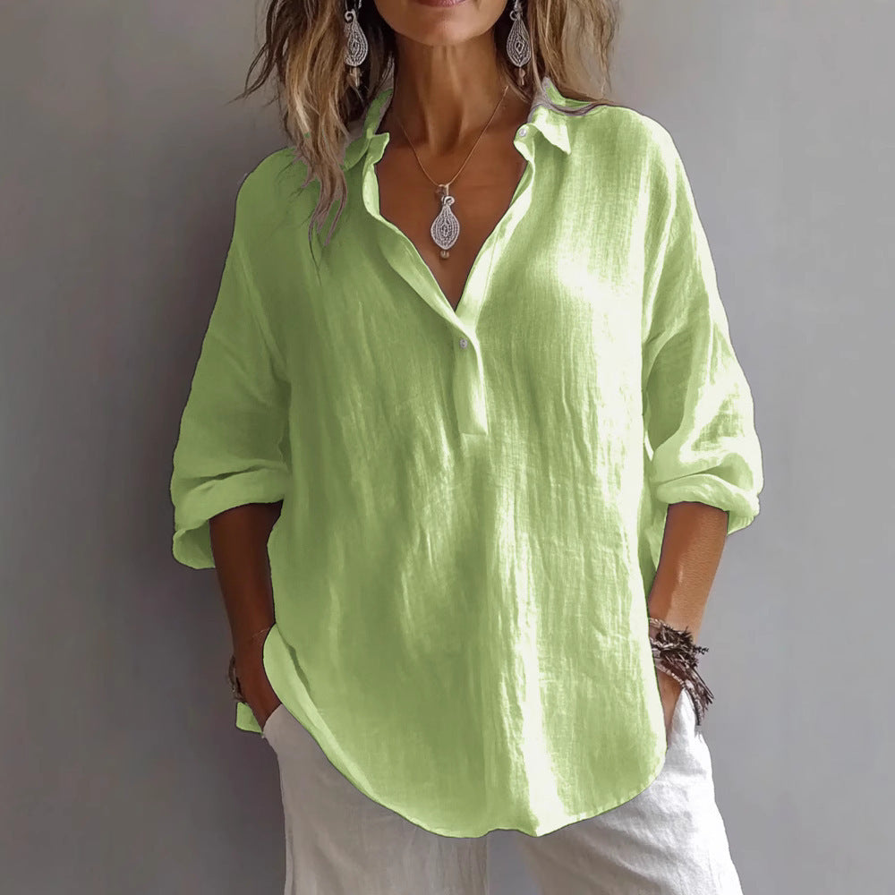 Grace & Jess | Elegant V Neck Blouse