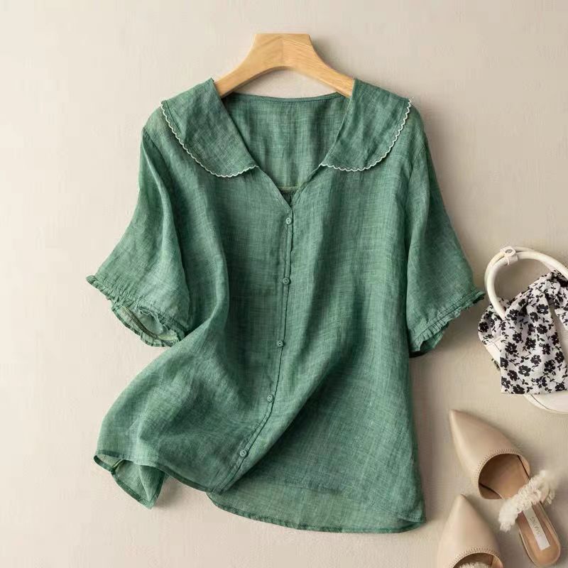 Kristi | Women's Vintage Blouse with Button Detail