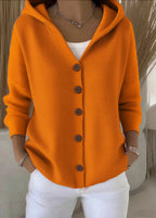 Zoey | Women's Hooded Button Cardigan