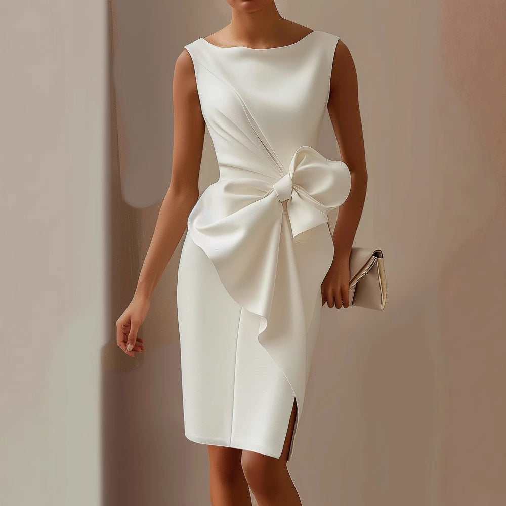 Quinn | Women's Elegant Bow Detail Dress