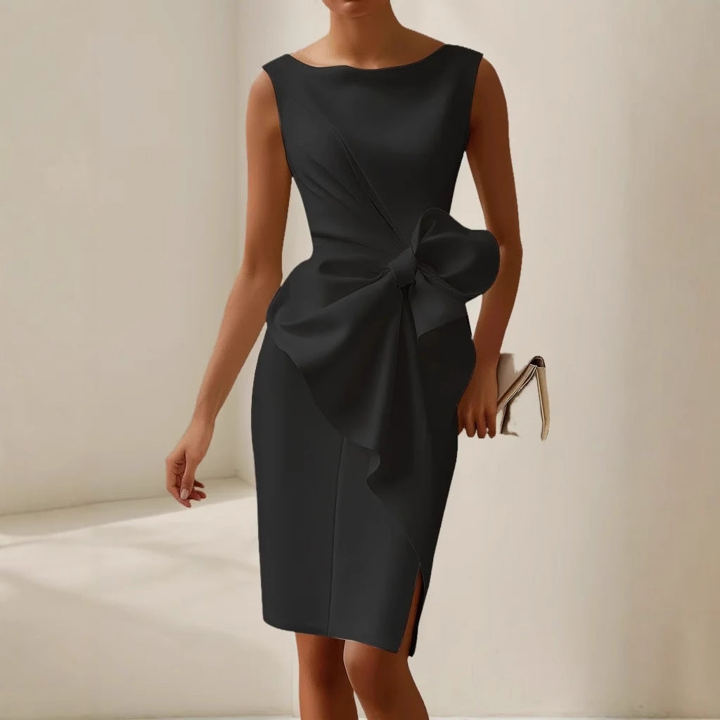 Quinn | Women's Elegant Bow Detail Dress