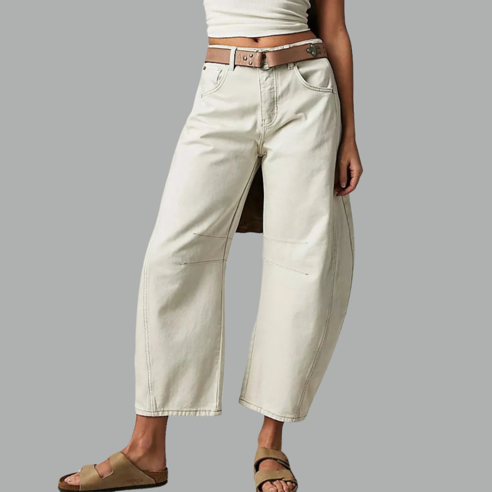 Lumina | Women's High Waist Barrel Leg Jeans
