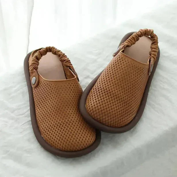 Fern | Women's Casual Perforated Slip-On Mule Sandals