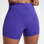 Dervla | Women's High Waist Slim Fit Yoga Shorts