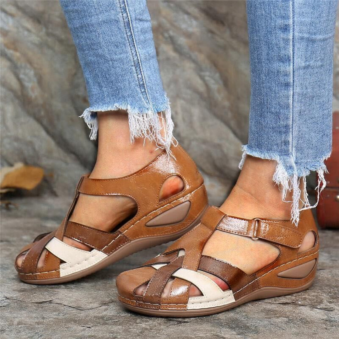 Azelith | Women's Woven Cutout Wedge Sandals