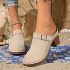 Lenora | Women's Stylish Summer Clogs with Buckle Detail