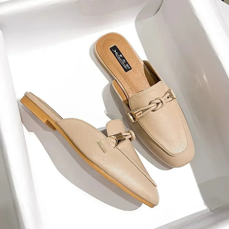 Caden | Women's Comfort Slide Loafers with Knot Detail