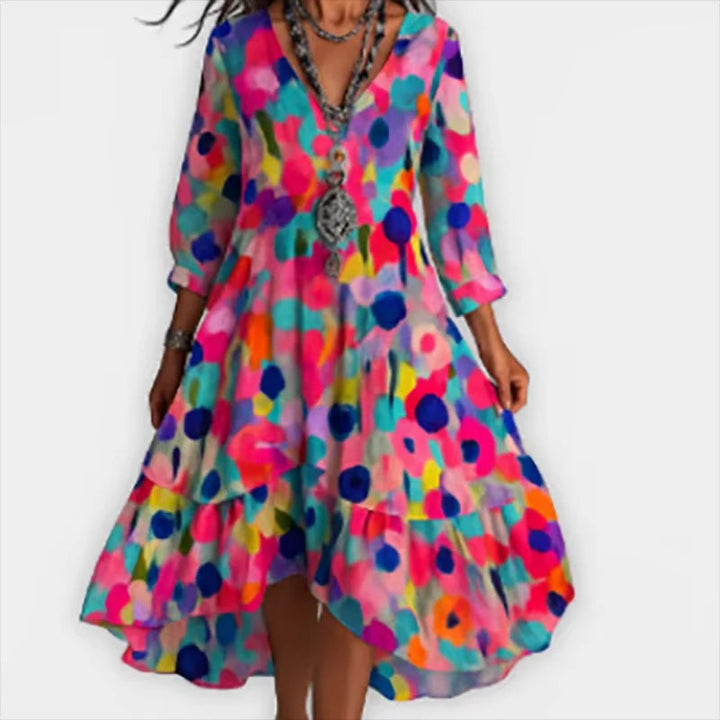 Grace & Jess | Elegant Floral Midi Dress