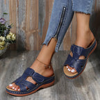 Cillian | Women's Cut-Out T-Bar Wedge Sandals