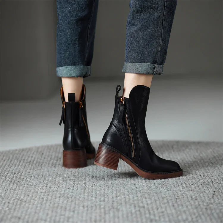 Aurelia | Women's Block Heel Ankle Boots