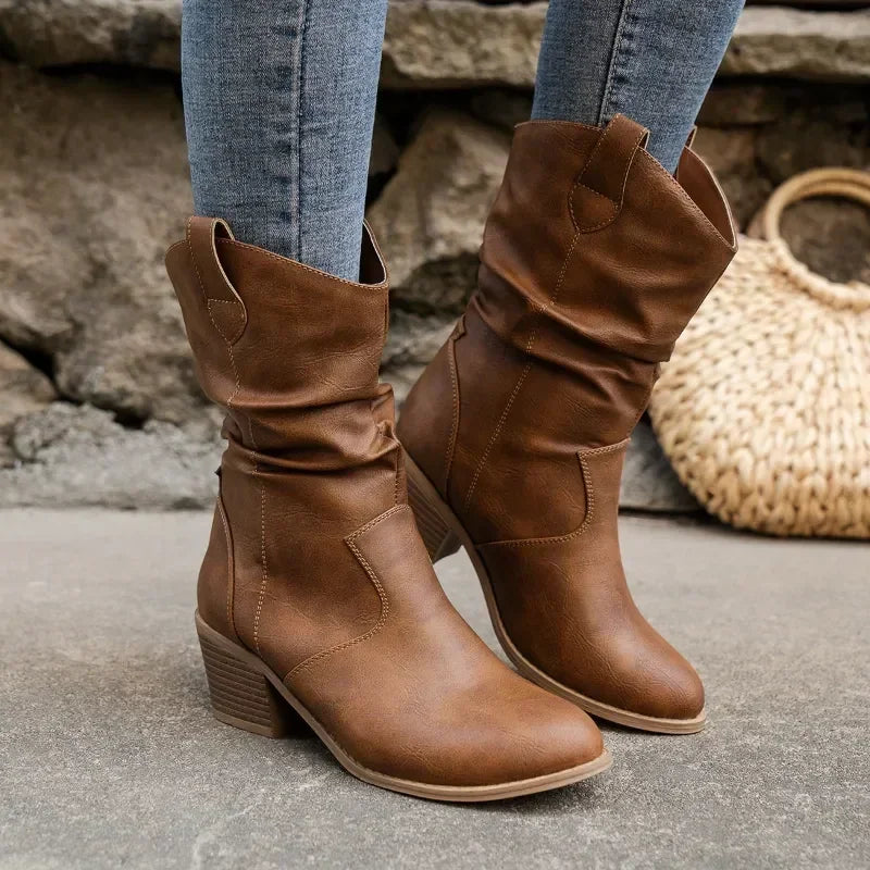 Vaelith | Women's Classic Western Mid-Calf Boots