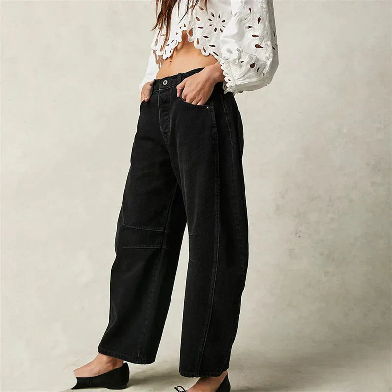 Lumina | Women's High Waist Barrel Leg Jeans