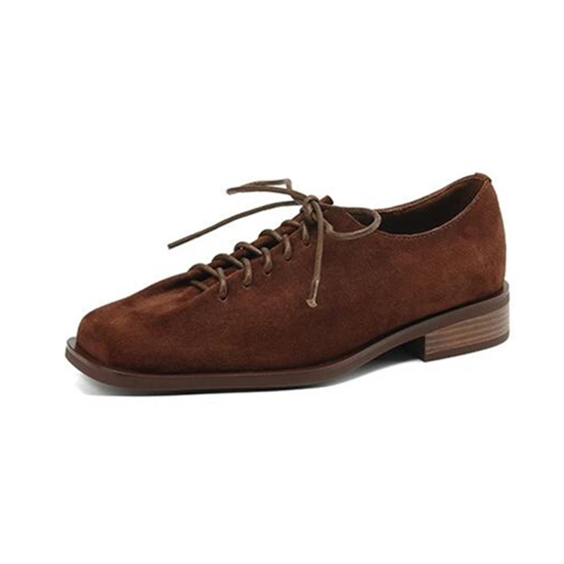Imogen | Women's Vintage Square Toe Suede Mary Janes