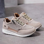 Ingrid | Women's Orthopedic Zip-Up Lace Sneakers