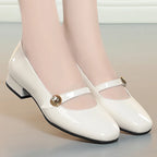 Maeve | Women's Elegant Patent Mary Janes with Buckle Detail