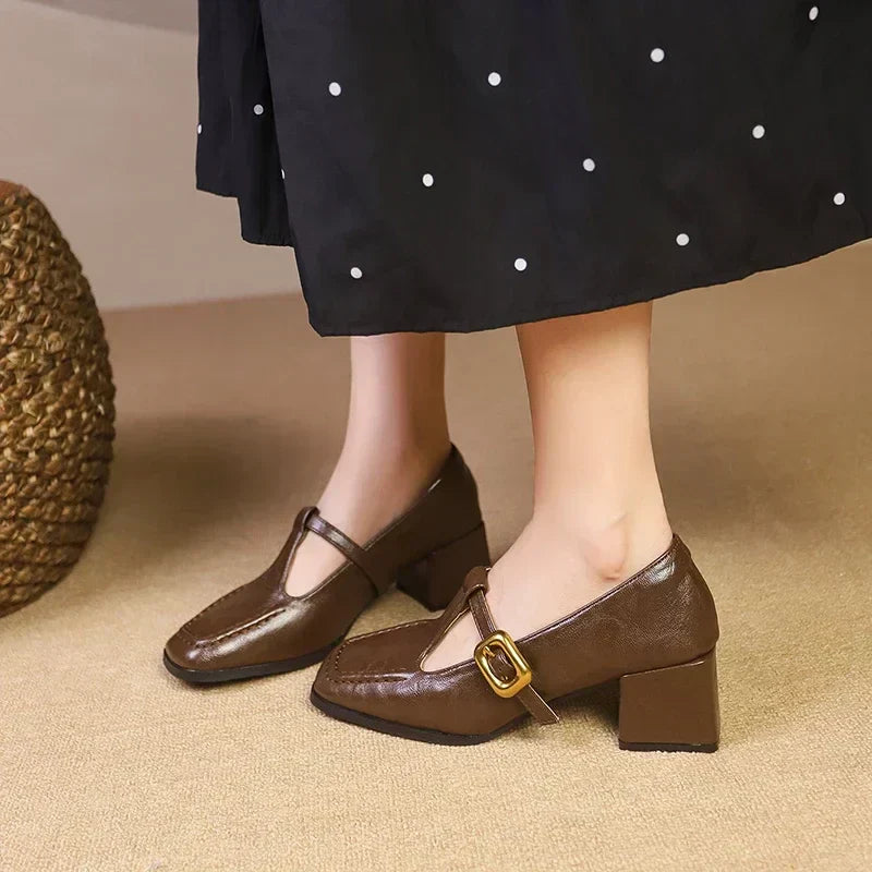 Rosa | Women's Orthopedic T-Strap Mary Jane Heels