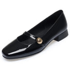 Maeve | Women's Elegant Patent Mary Janes with Buckle Detail