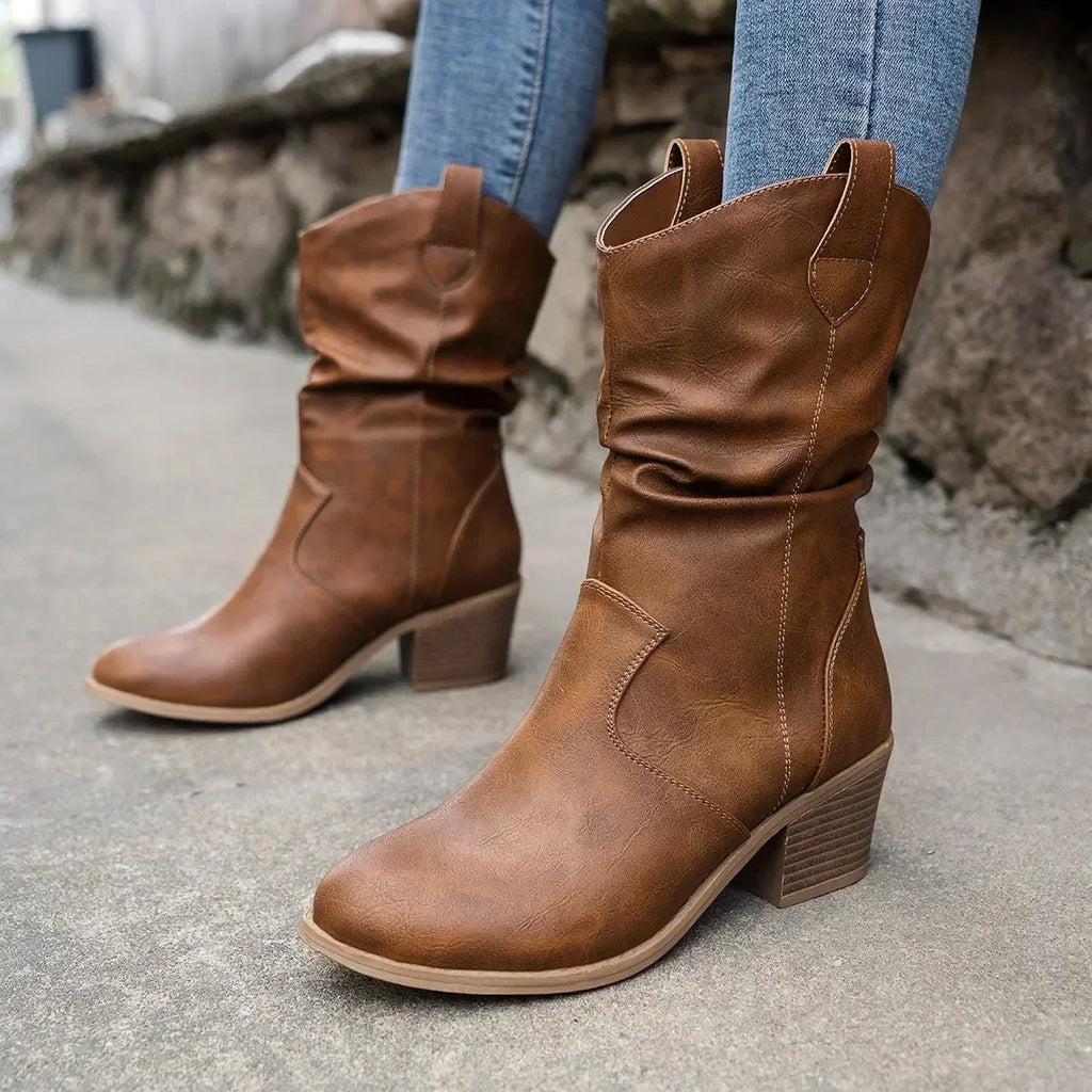 Vaelith | Women's Classic Western Mid-Calf Boots