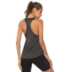 Desmond | Women's Deep Back Racerback Longline Sport Tank Top