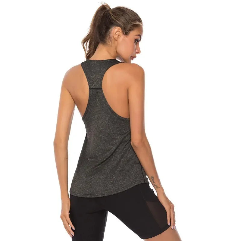 Desmond | Women's Deep Back Racerback Longline Sport Tank Top