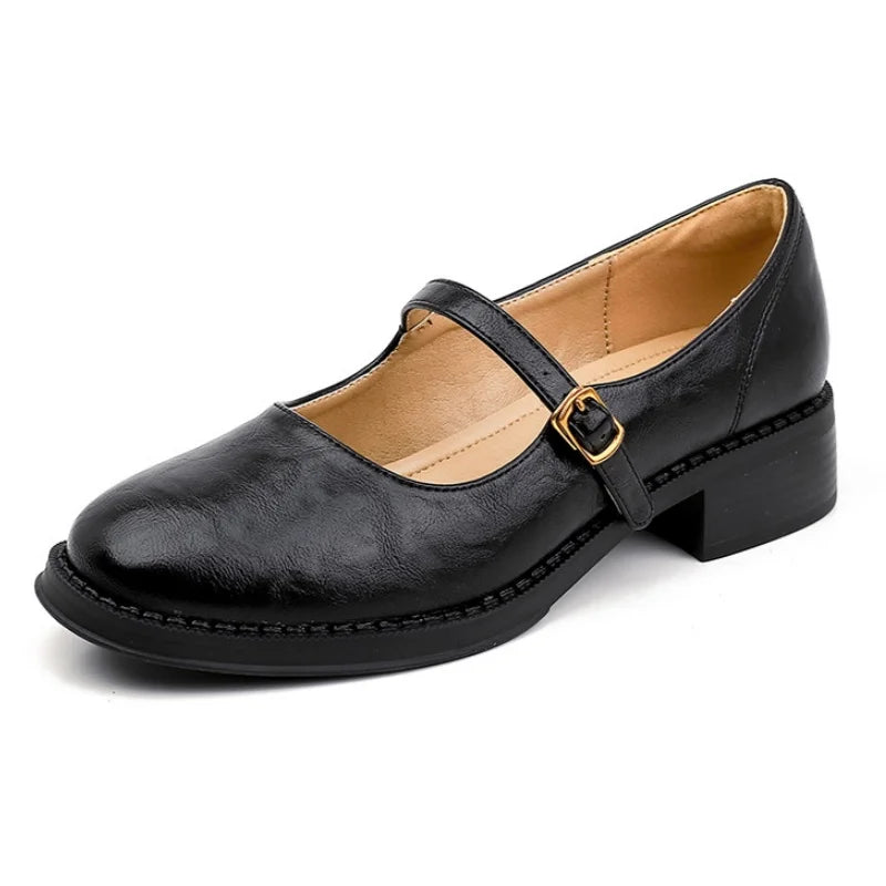 Dorvanna | Timeless Comfort Mary Janes in Soft Leather