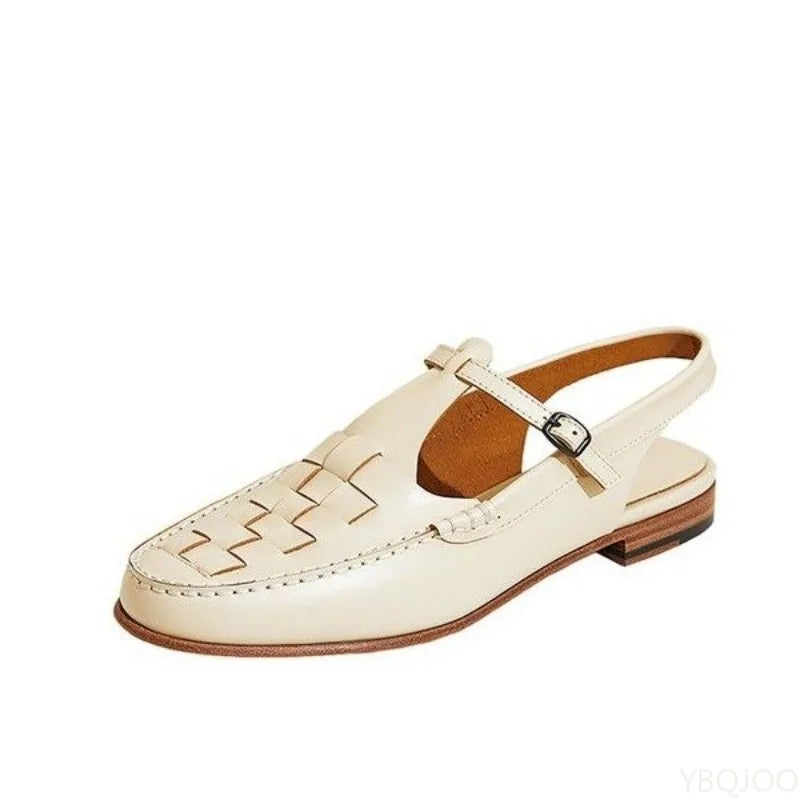 Anouk | Women's Classic Mary Janes with Woven Detail