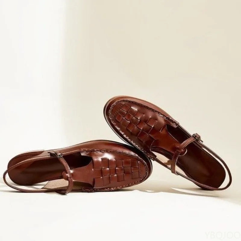 Anouk | Women's Classic Mary Janes with Woven Detail