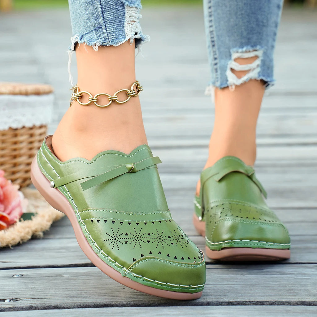 Briar | Women's Stylish Clog Slip Ons with Perforated Detail