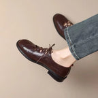 Daphne | Women's Classic Lace-Up Mary Janes with Open Toe Design