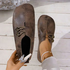 Evarra | Women's Button Detail Slip-On Flat Loafers