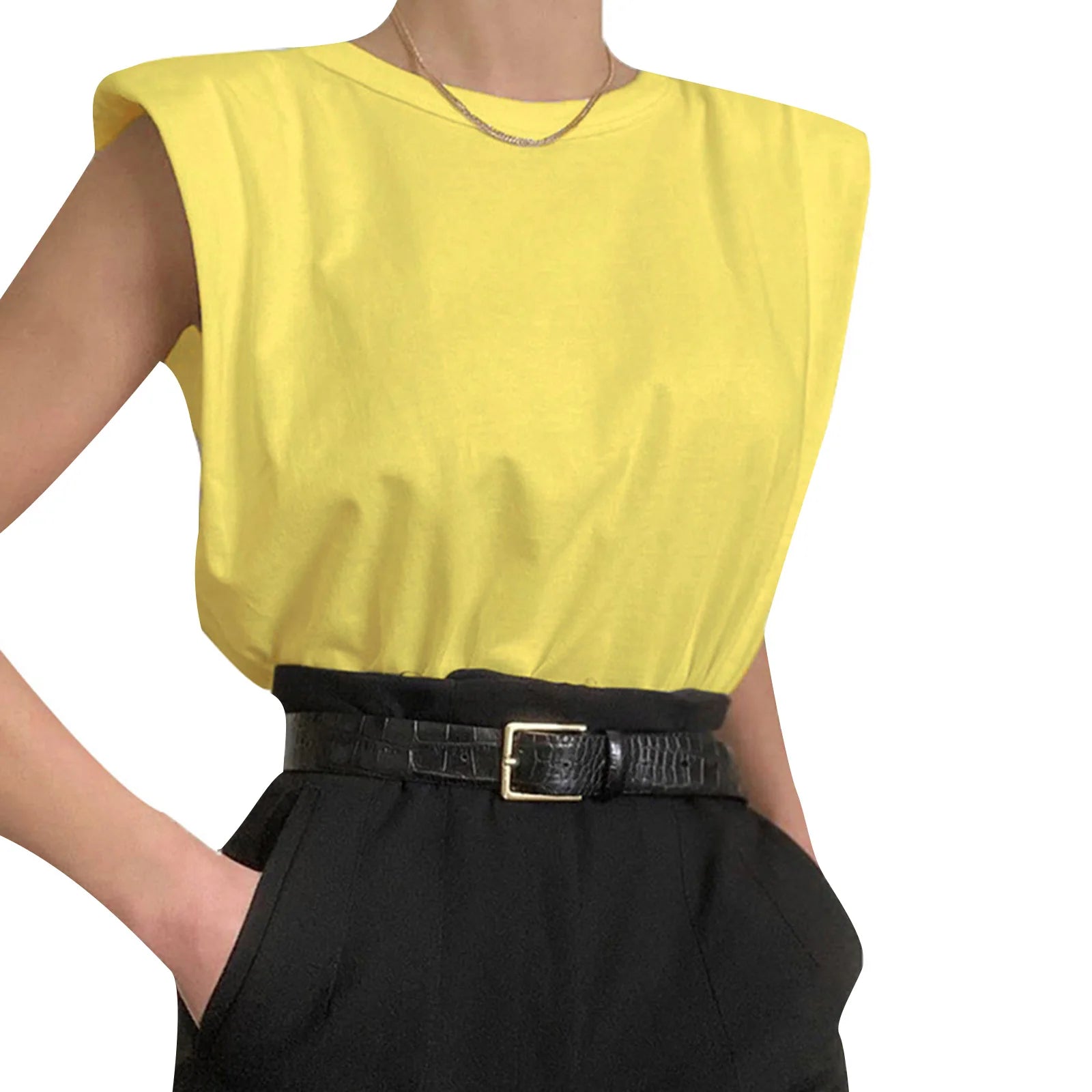 Venetia | Women's Extended Shoulder Sleeveless Relaxed Fit Top