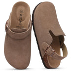 Nyssa | Women's Casual Slip-On Clogs with Adjustable Buckle Strap