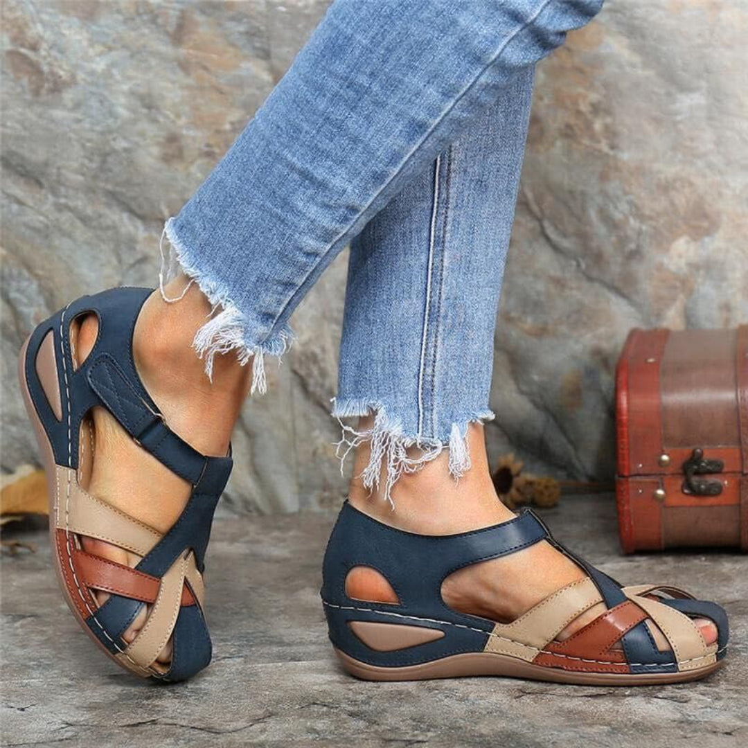 Azelith | Women's Woven Cutout Wedge Sandals