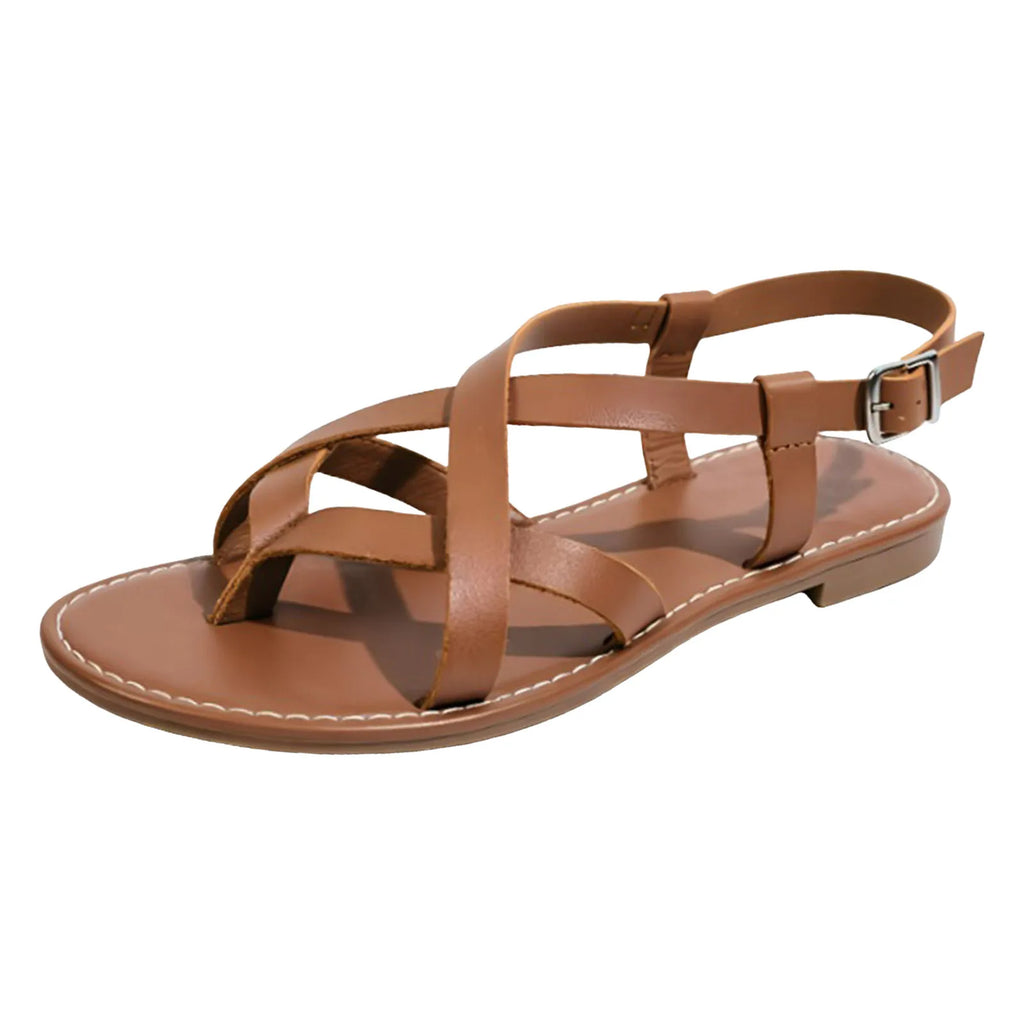 Kerenza | Women's Strappy Wrap Around Flat Beach Sandals