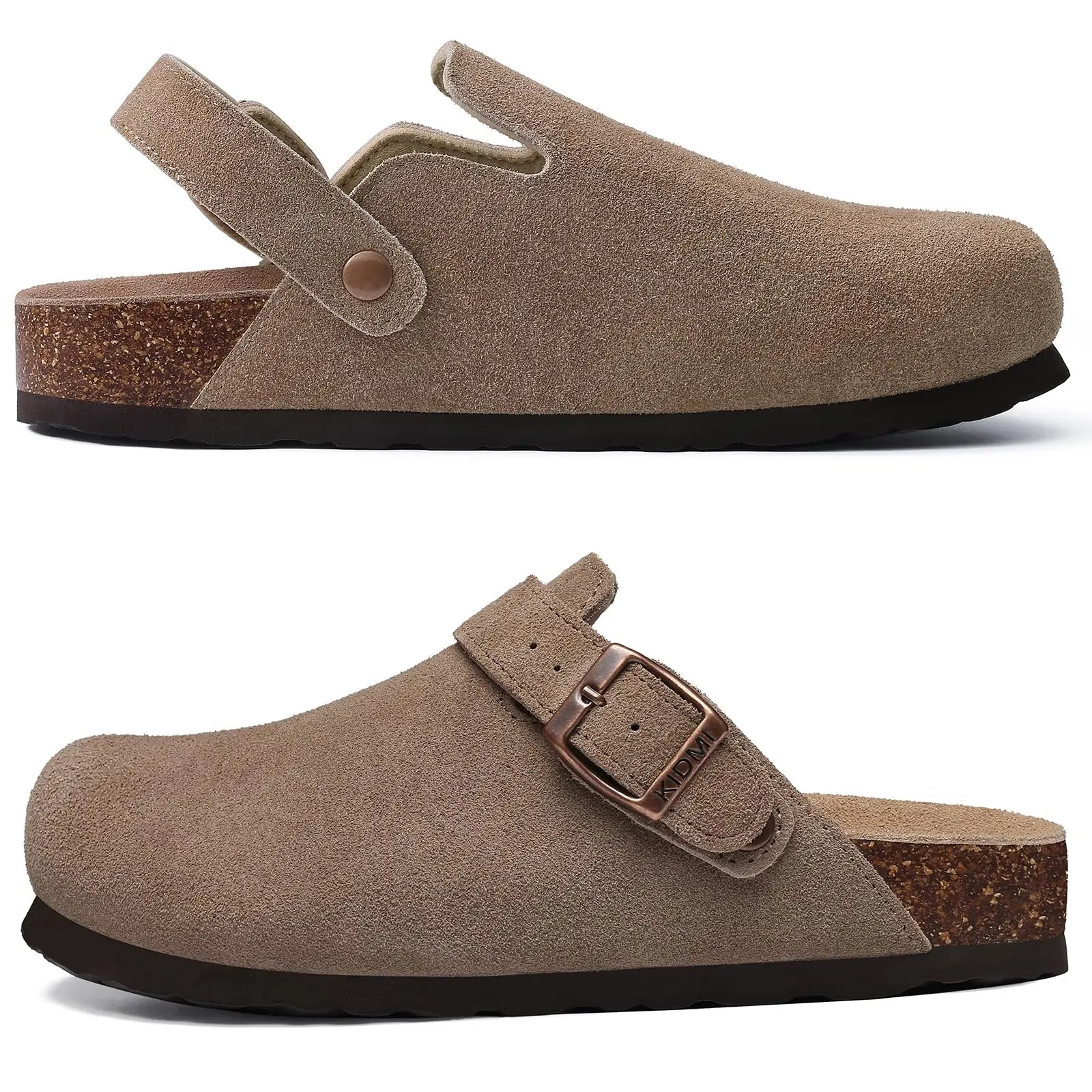 Nyssa | Women's Casual Slip-On Clogs with Adjustable Buckle Strap