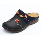 Nadine | Women's Floral Slip On Clogs with Embroidered Details