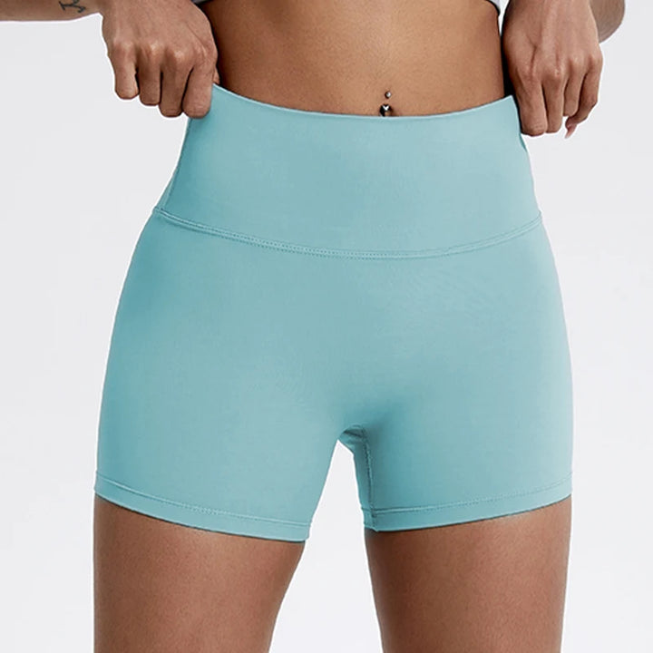 Dervla | Women's High Waist Slim Fit Yoga Shorts