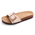 Isolde | Women's Casual Slide Sandals with Buckle Detail