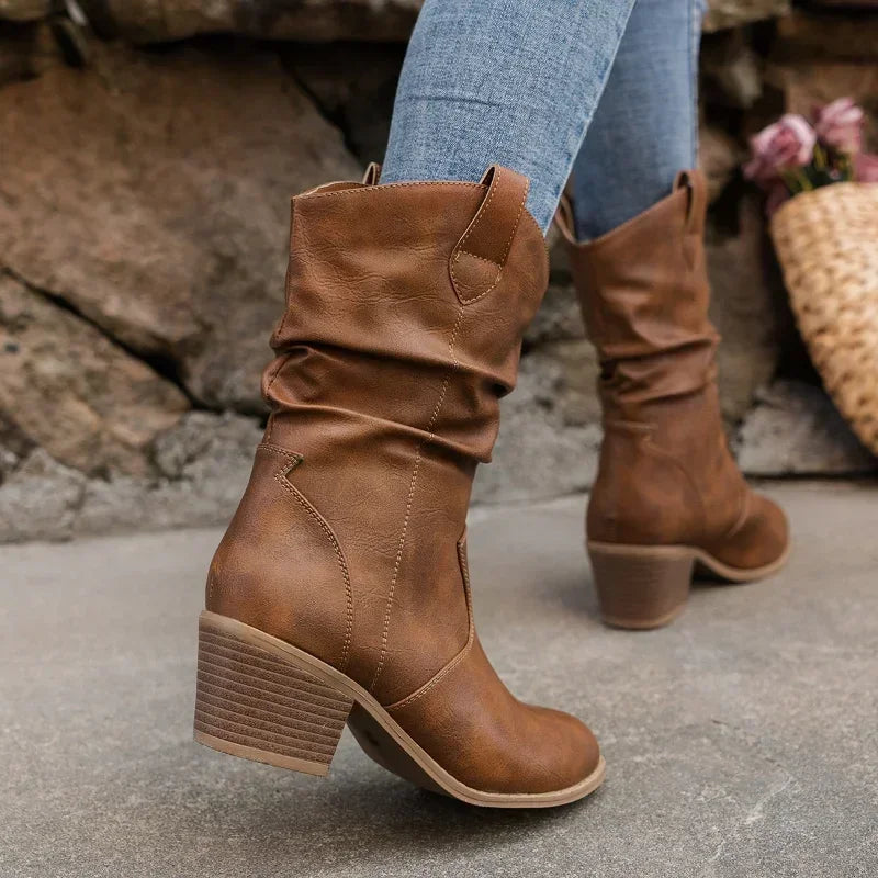 Vaelith | Women's Classic Western Mid-Calf Boots