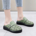 Elara | Women's Floral Pattern Slip-On Clogs with Buckle Detail
