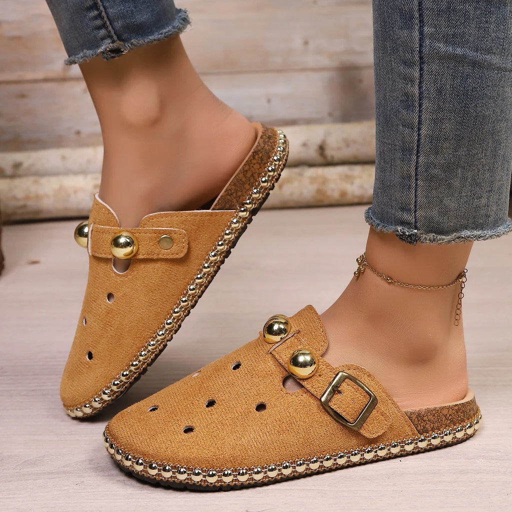 Daphne | Women's Classic Croc Sandals with Pearl Accent