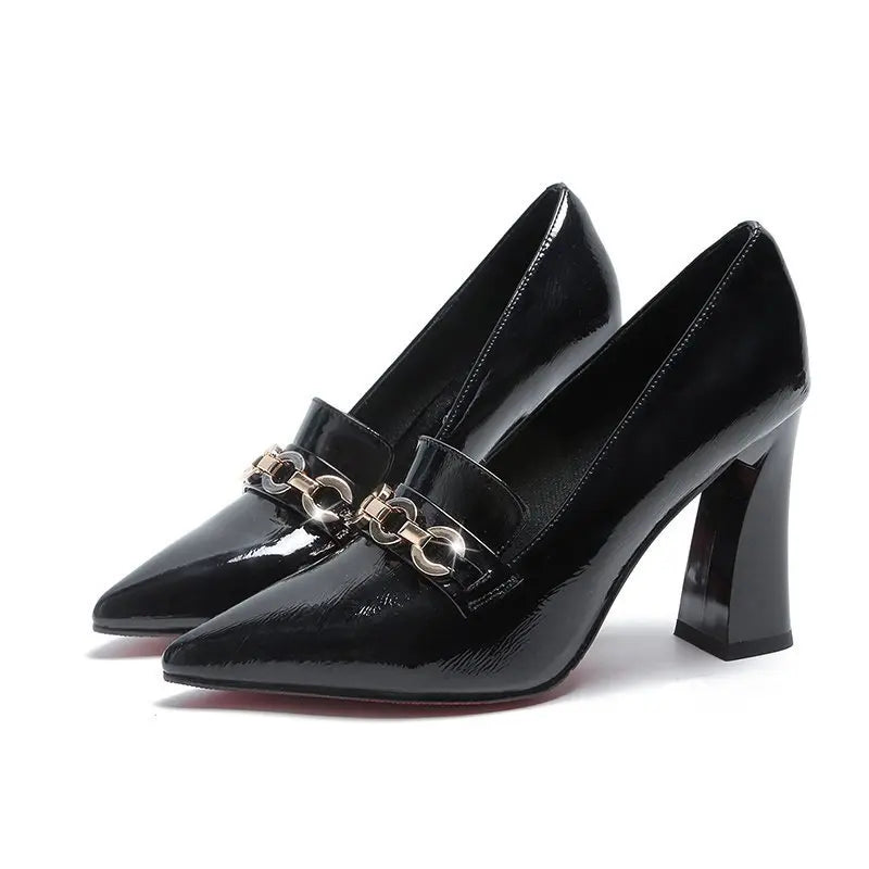 Cressida | Women's High Heeled Mary Janes with Buckle Detail