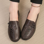 Odessa | Women's Stylish Leather Mary Janes with Embroidered Detail