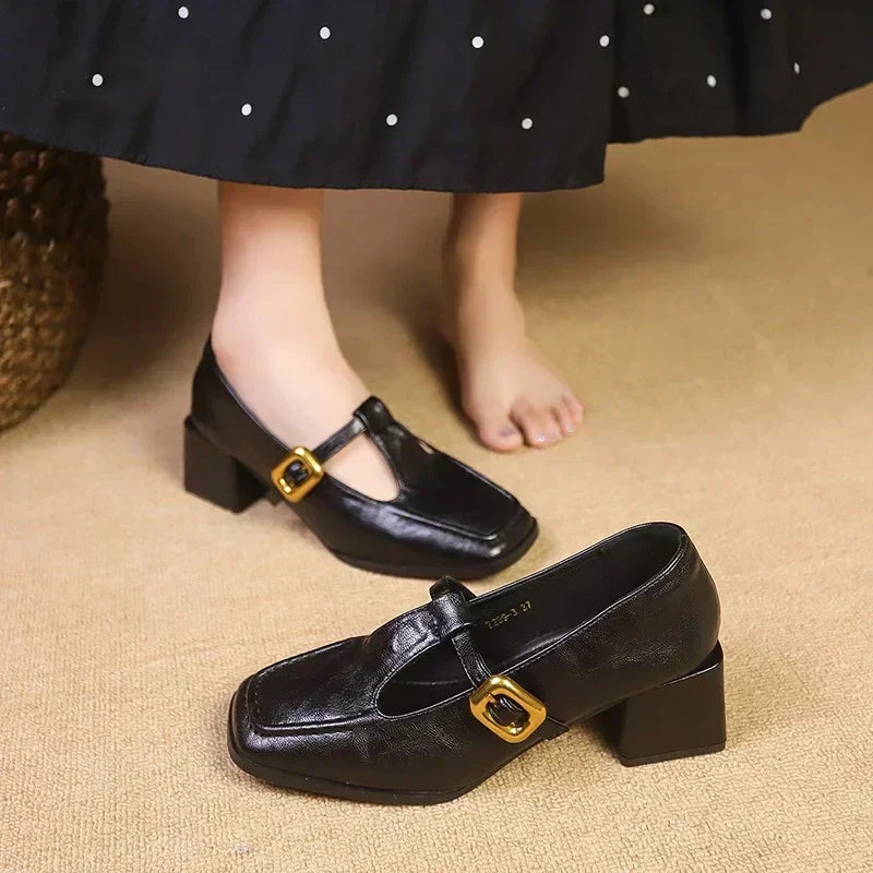 Rosa | Women's Orthopedic T-Strap Mary Jane Heels