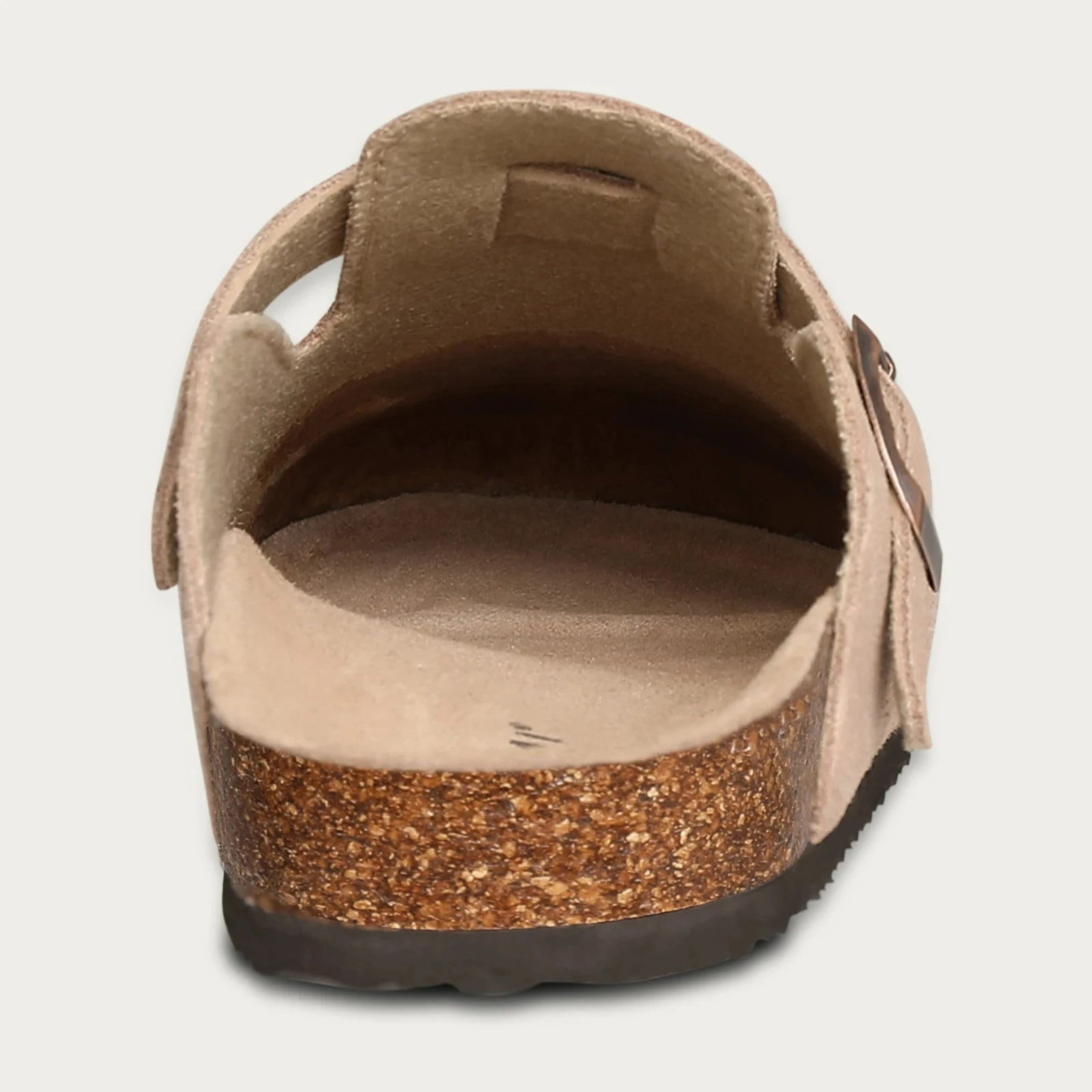 Taryn | Women's Suede Slip-On Clogs with Buckle Detail
